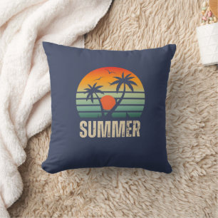 Almofada Árvore de Palma Sunset Summer para Crianças