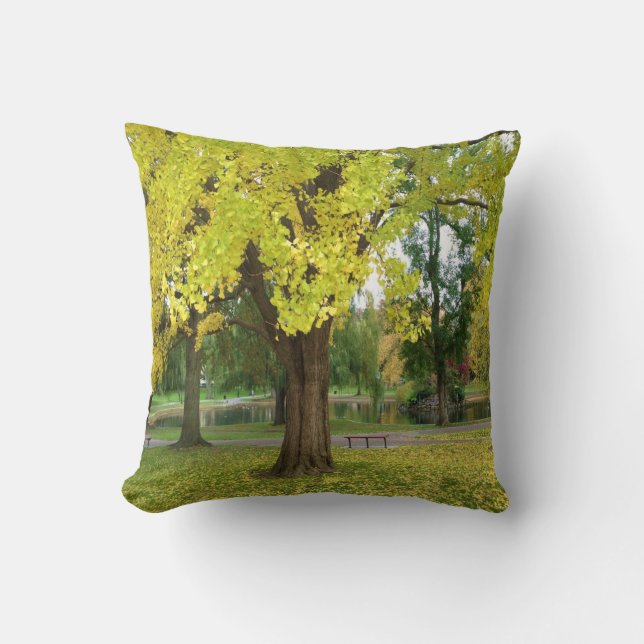 Almofada Árvore Gingko Amarela (Frente)