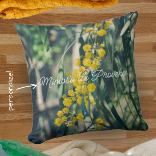 Almofada Árvore Mimosa com Flores Amarelas