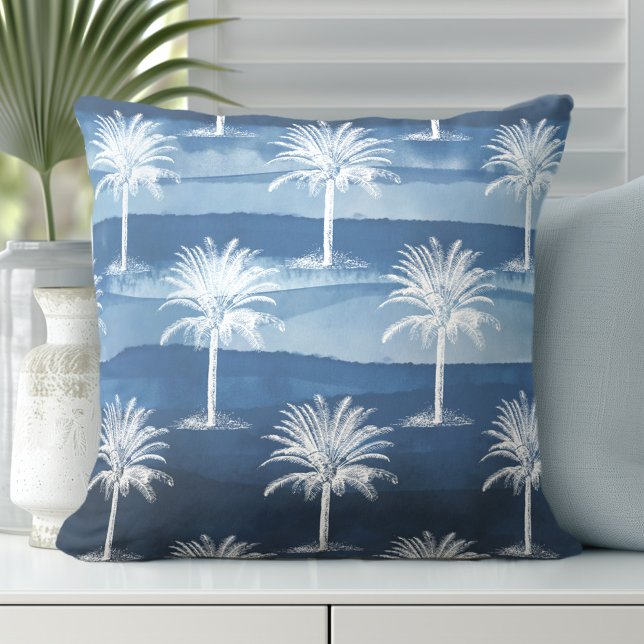 Almofada Árvore Tropical de Palm (Discover Gorgeous Coastal Throw Pillows by Totally Coast)