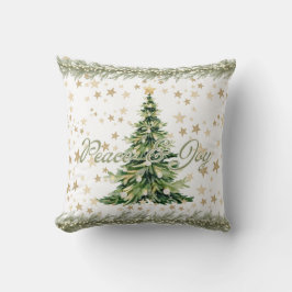 Almofada Árvore Verde De Natal Da Paz E Da Alegria