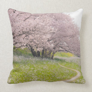 Almofada Árvores de cereja de florescência de Yoshino em