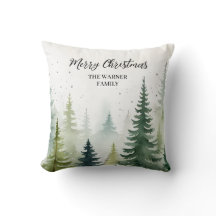 Árvores de Natal de Aquarela Neve Inverno