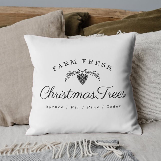 Almofada Árvores de Natal Frescas da Fazenda em Estilo Mode (Criador carregado)