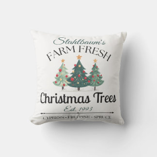 Almofada Árvores de Natal Personalizadas Frescas da Fazenda