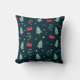 Almofada Árvores de Natal Verde Escuro Presente Perfeito