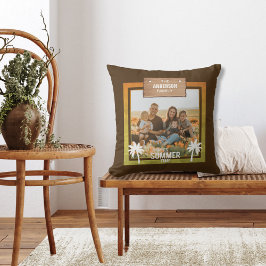 Almofada Árvores de Palmas de Foto Tropicais de Verão