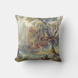 Almofada Árvores e Pond (por John Ruskin)