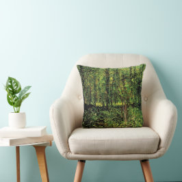 Almofada Árvores e Sub-bosque por Vincent van Gogh