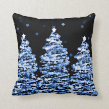 Árvores elegantes de Bokeh do Natal azuis