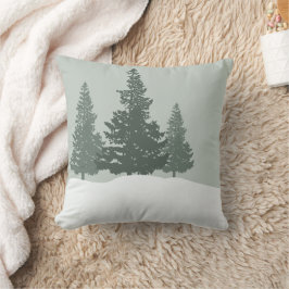 Almofada Árvores Florestais Wonderland de inverno