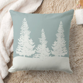 Almofada Árvores Florestais Wonderland de inverno