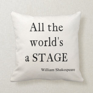 Almofada As citações de Shakespeare todo o mundo são