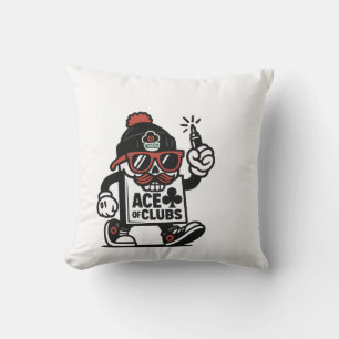 Almofada Ás de Clubs Street Mascot - Poker Grind Crew