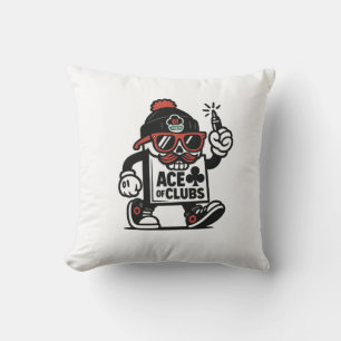 Almofada Ás de Clubs Street Mascot - Poker Grind Crew