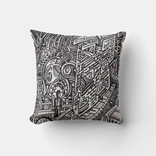 Almofada As mandíbulas do destino (Frente)