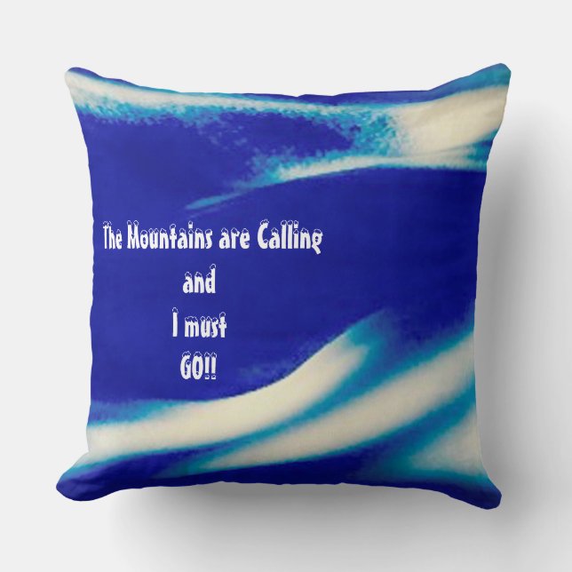 Almofada As montanhas chamam o Travesseiro (Frente)