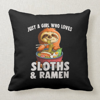 Almofada As mulheres são apenas uma garota que ama Sloth e