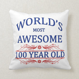 Almofada As pessoas de 100 anos as mais impressionantes do