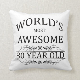 Almofada As pessoas de 80 anos as mais impressionantes do