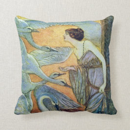 Almofada As seis belas artes de Eleanore Abbott das cisnes