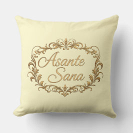 Almofada Asante Sana Crimson & Butter Cream – Gilded Oval V