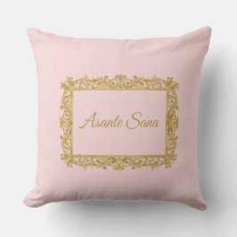 Almofada Asante Sana Sunset Pink & Dark Gold – Celestial Ov