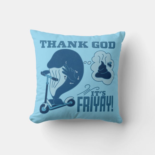 Almofada ASL Friday Design - Thank God It’s Friyay!  (Frente)