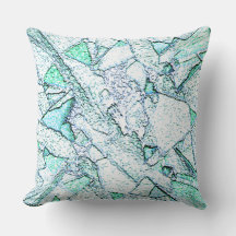 Áspero como rocha, num  de ciano e menta