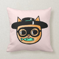 Assaltante de gato, desenhos animados bonitos
