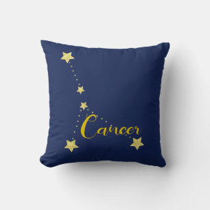 Almofada Astrologia cancer com Constelação de Estrelas