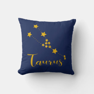 Almofada Astrologia Taurus com constelação de estrelas