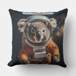 Almofada Astronaut Koala Space Surreal Animal Custom