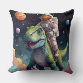 Almofada Astronaut on Dino in Space