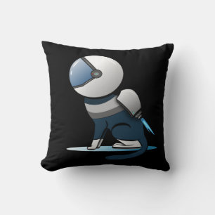 Almofada Astronauta de Gato Espacial Voando