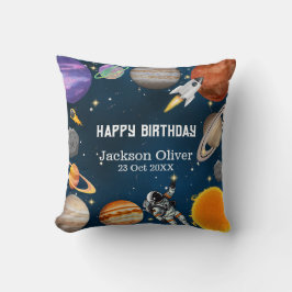 Almofada Astronauta Espacial Primeira Festa de aniversário