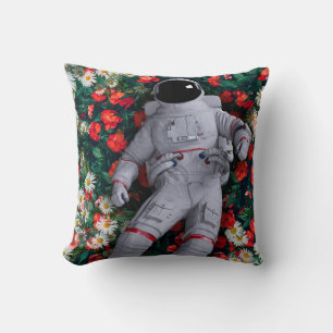 Almofada Astronauta nas Flores
