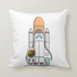Almofada Astronauta & nave espacial pequenos