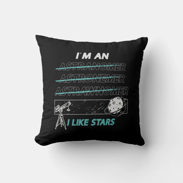 Almofada Astronomia Eu sou E Gosto De Lua Universa Espacial (Frente)