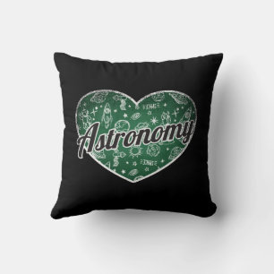 Almofada Astronomia Retro Heart Blackboard Love