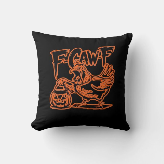 Almofada Atitude Clássica F-Caw-F Estilo Vintage (Frente)