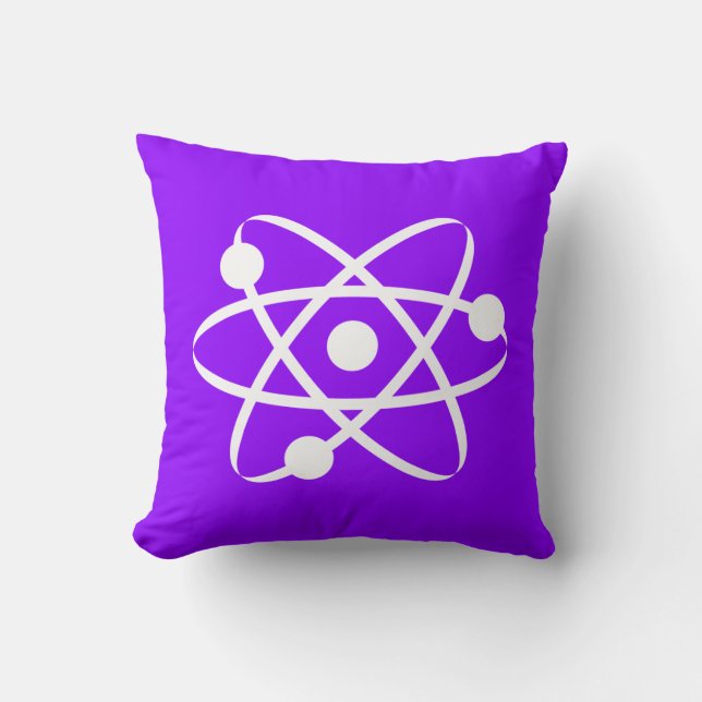 Almofada Atom roxo violeta (Frente)