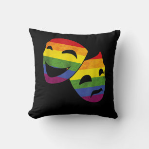 Almofada Atriz de Ator da Fila LGBT Rainbow Teatral