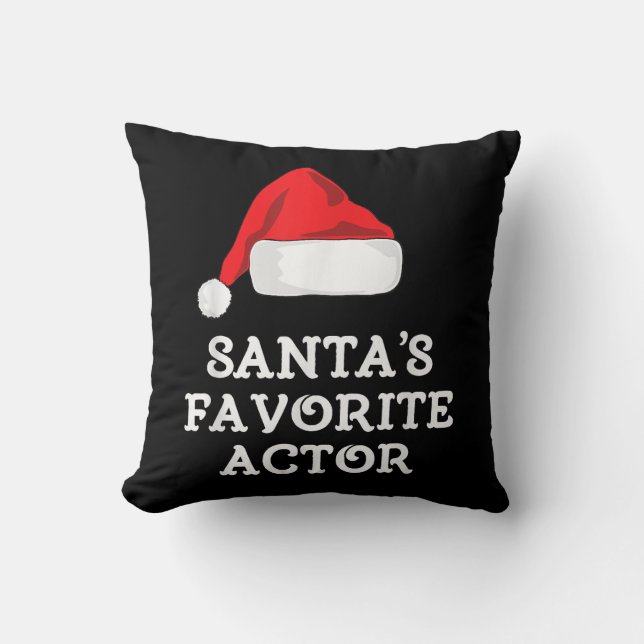 Almofada Atriz de Natal do Ator Favorito Santas (Frente)