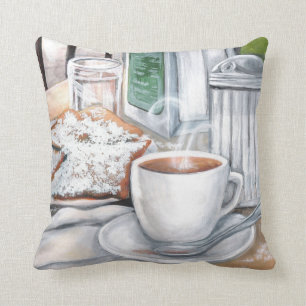 Almofada Au de café Lait e travesseiro de Beignets
