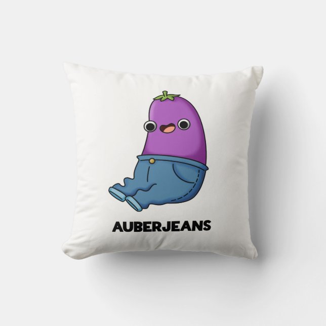 Almofada Auberjeans Funny EggPlant Pun (Frente)