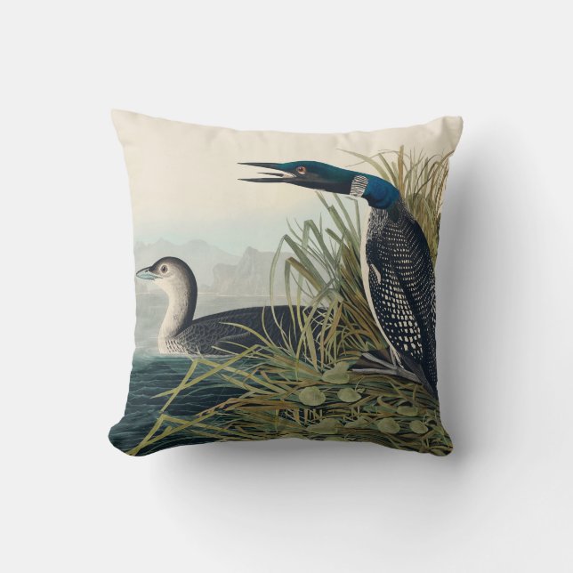 Almofada Audubon Bird Loon Diver Classic (Frente)