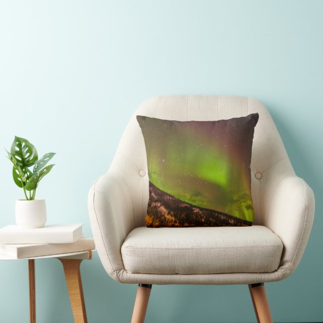 Almofada Aurora Boreal | Montanhas Fairbanks Alasca (Cadeira)
