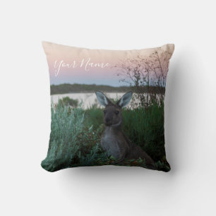 Almofada Austrália Canguru Animal Wille life Sunset Nature