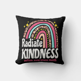 Almofada autism world awareness leopard rainbow Radiate Kin